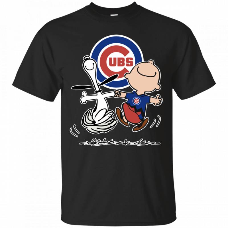 Charlie Brown Snoopy Chicago Cubs T shirts Sweat Shirts Long Sleeves Hoodies