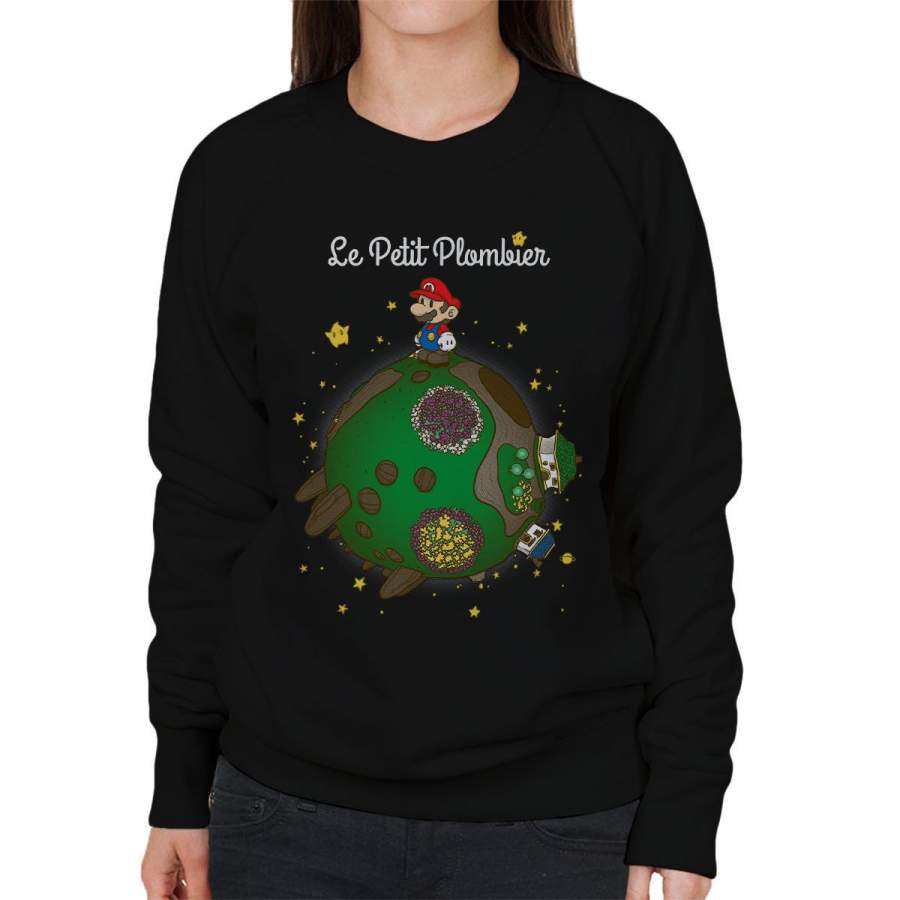 Super Mario The Little Prince Le Petit Plombier Women’s Sweatshirt