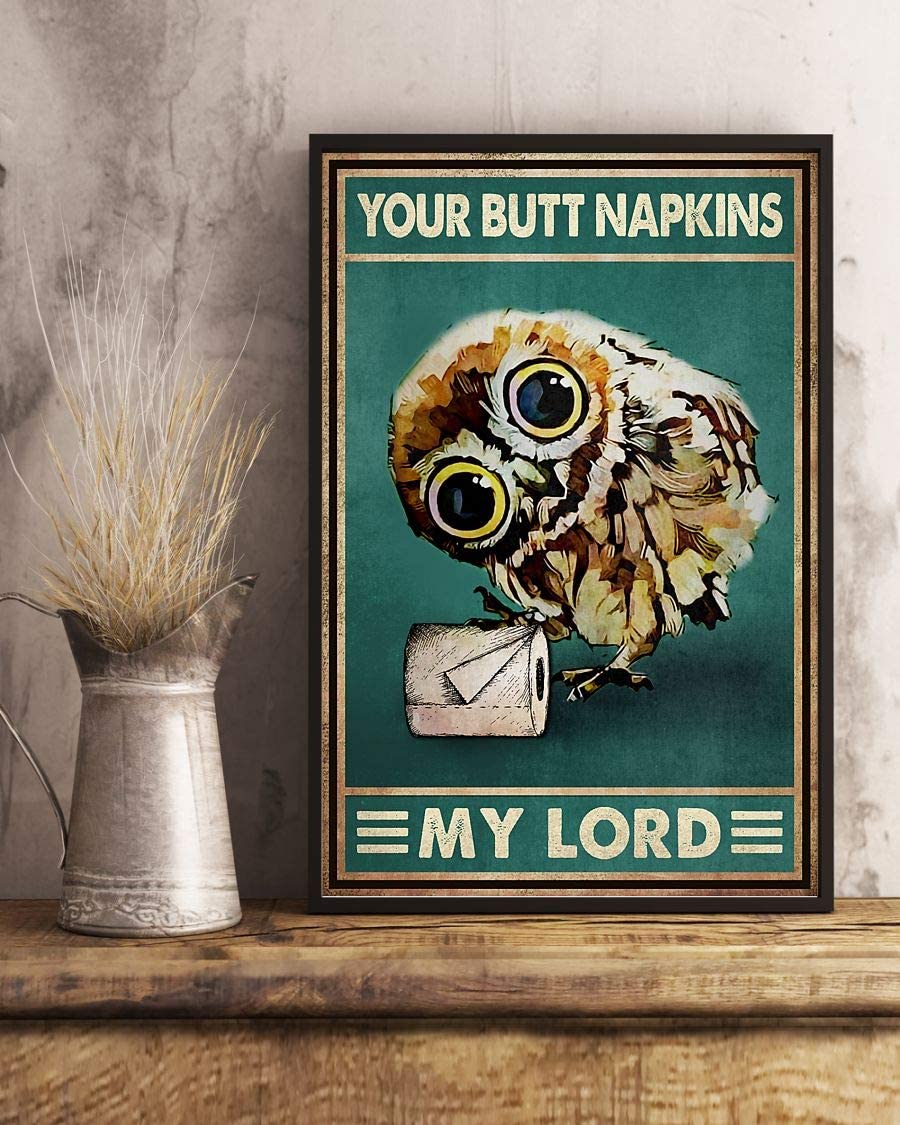 Your Butt Napkins My Lord Owl Toilet Paper Poster Print Perfect Ideas On Xmas Birthday Home Decor Full