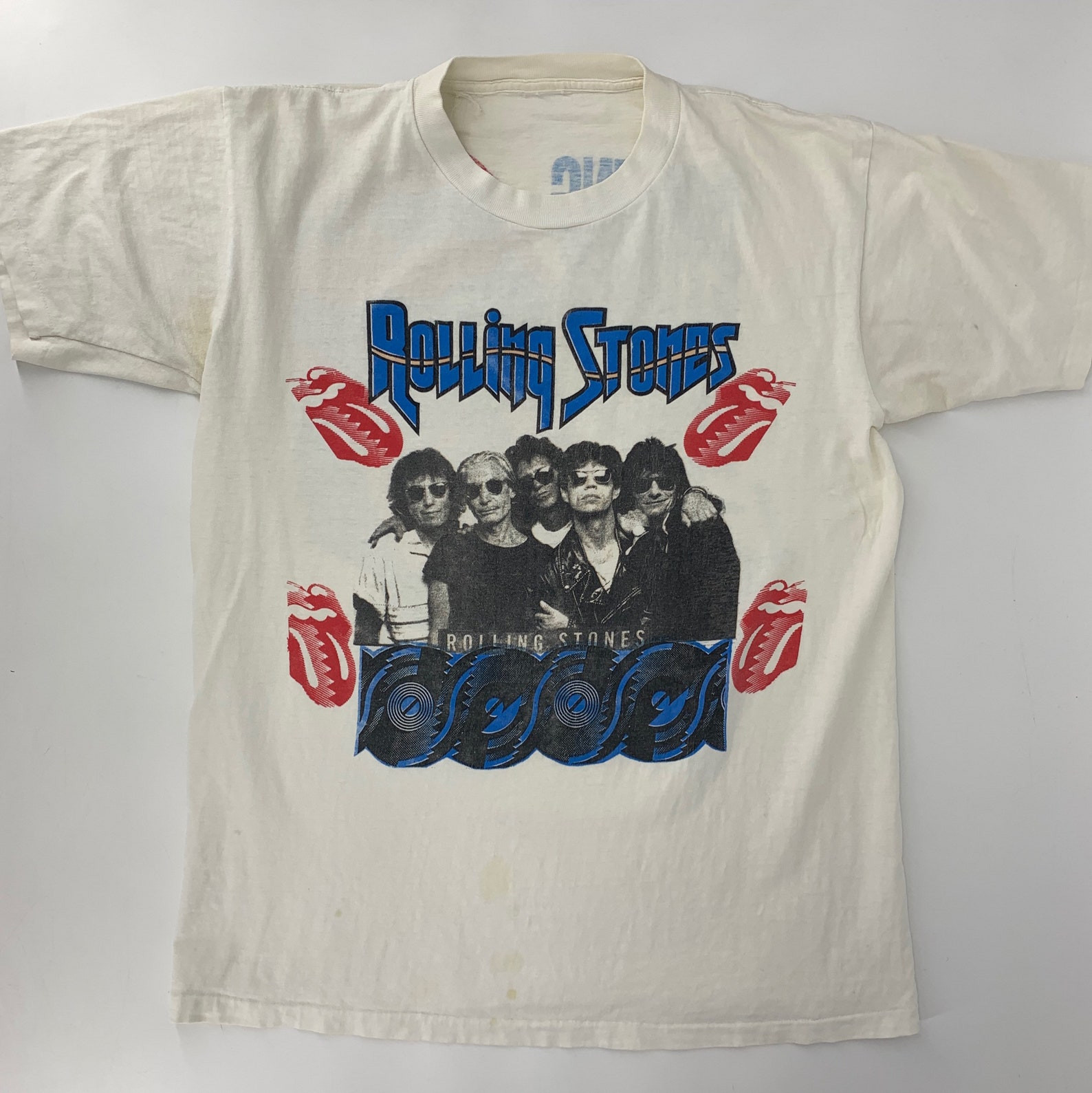 Vintage The Rolling Stones 1989 Steel Wheels Tour Shirt Guns N Roses ...