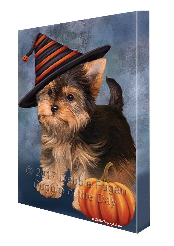 Yorkshire Terrier Puppy Dog Canvas Wall Art Cv387