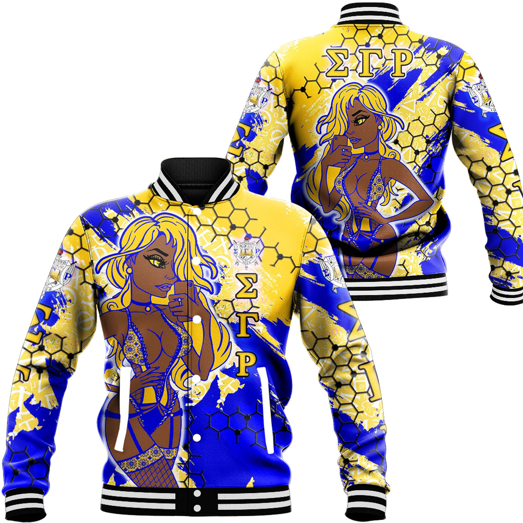 Africa Zone Clothing – Sigma Gamma Rho Sorority Special Girl Baseball Jackets A35