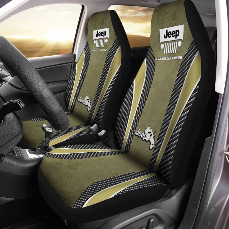 Jeep Grand Cherokee NCT Car Seat Cover (Set of 2) Ver 1 (Green)