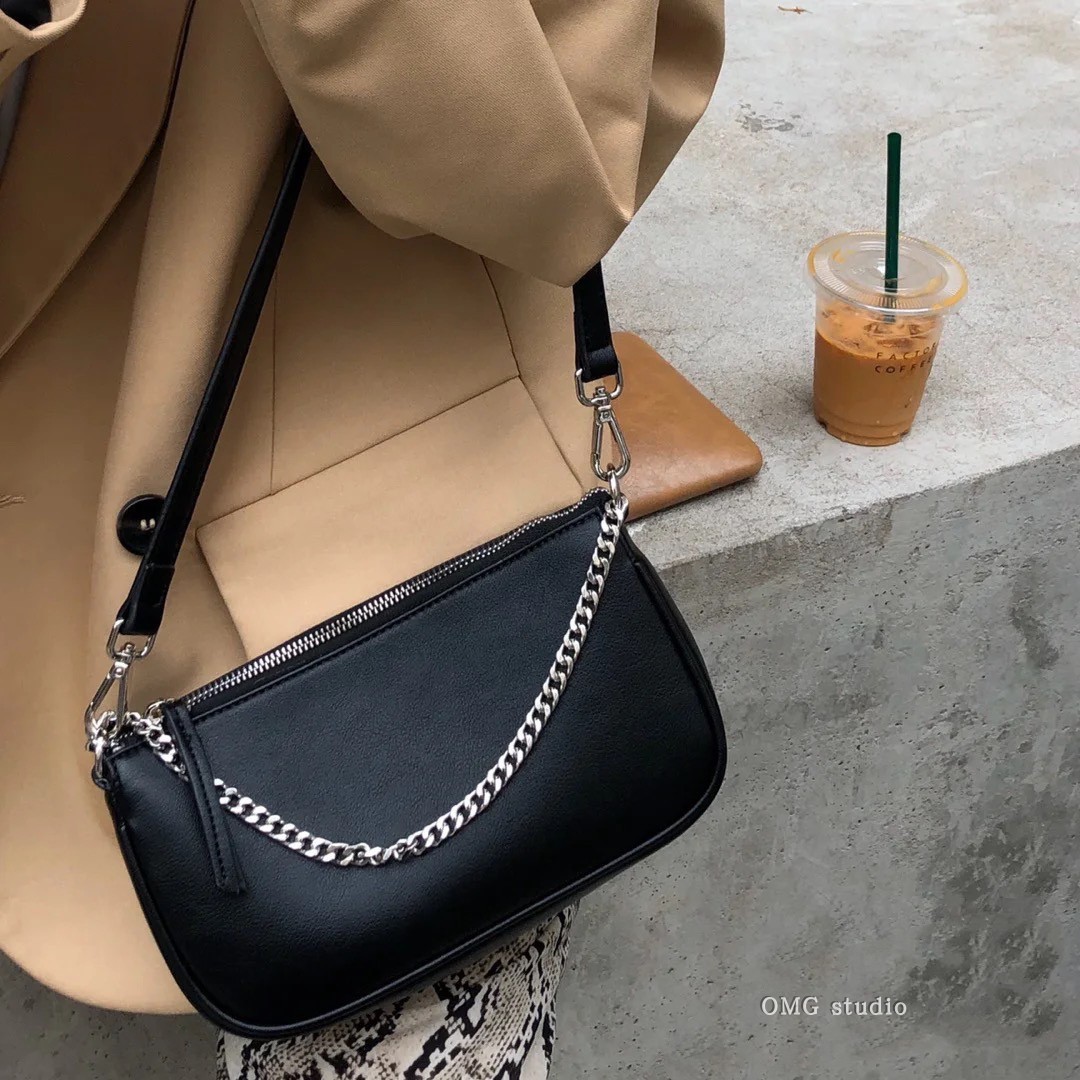 2022 New Summer Chain Small Three-in-one Shoulder Bag Underarm Bag All-match Literary Fresh Hand Bags Tote Bags for Women alx