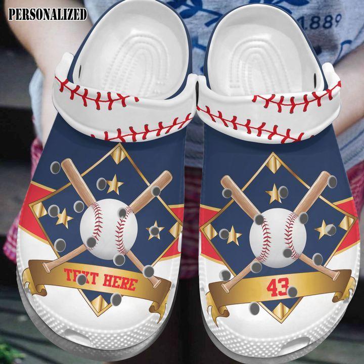 Baseball Personalize Clog, Custom Name, Text, Fashion Style For Women, Men, Kid, Print 3D Baseball Lovers Ver 1.0