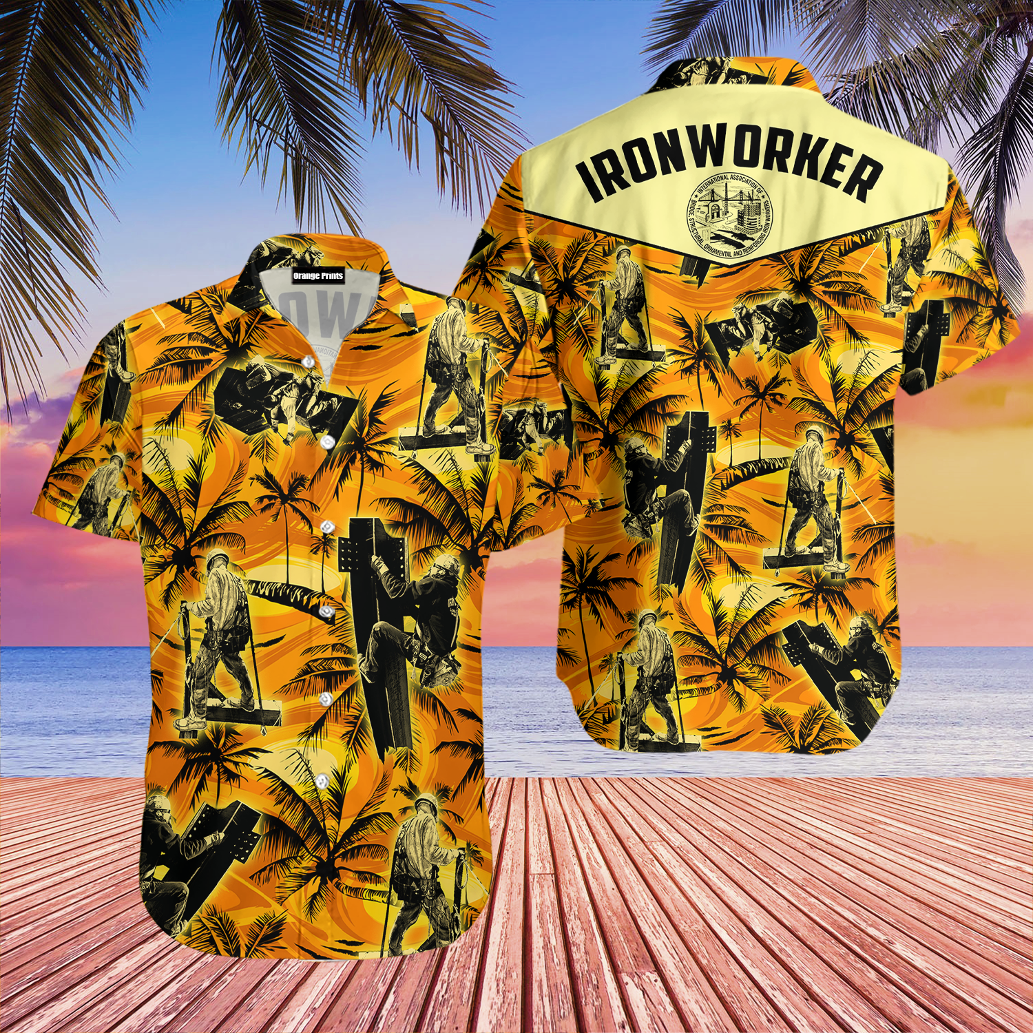 Ironworker Palm Tree Aloha Hawaii Shirts For Men Women Ha7843