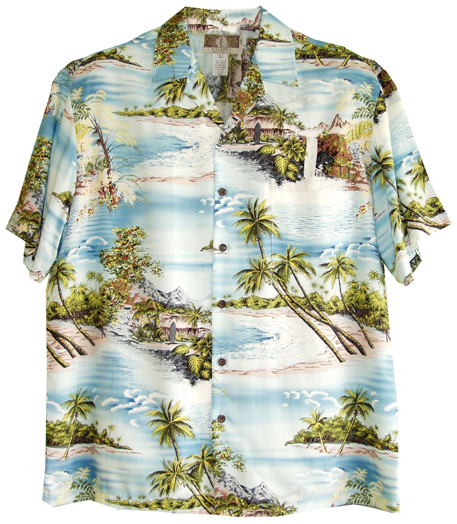 Paradise Island Surf Aloha Blue Green Best Design Hawaii Shirt Ha56788