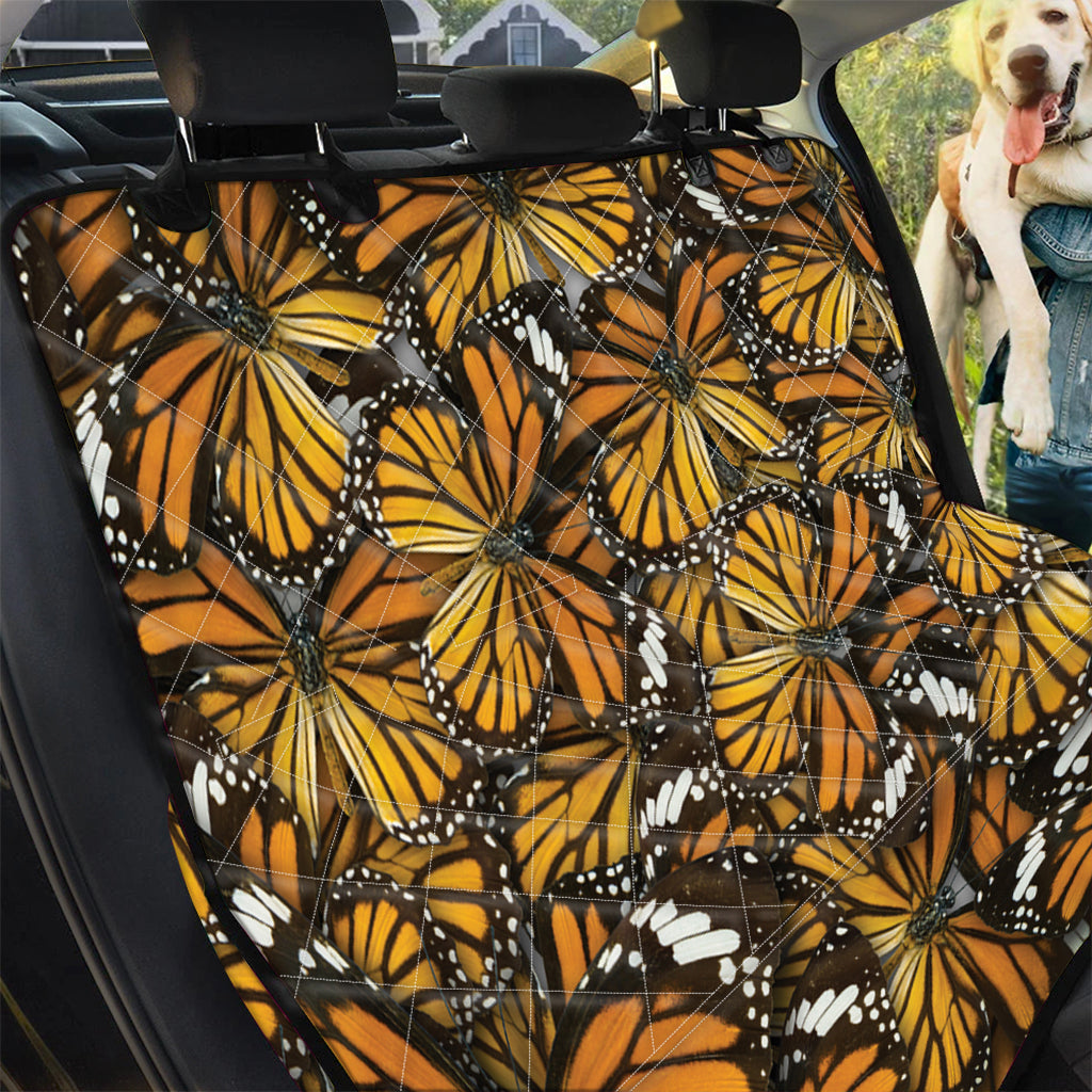 Tiger Monarch Butterfly Pattern Print Pet Car Back Seat Cover