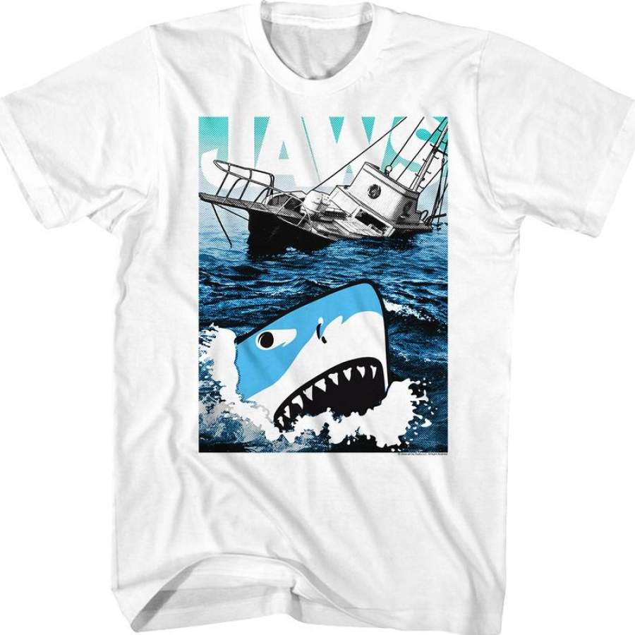 Cartoon Shark Jaws T-Shirt