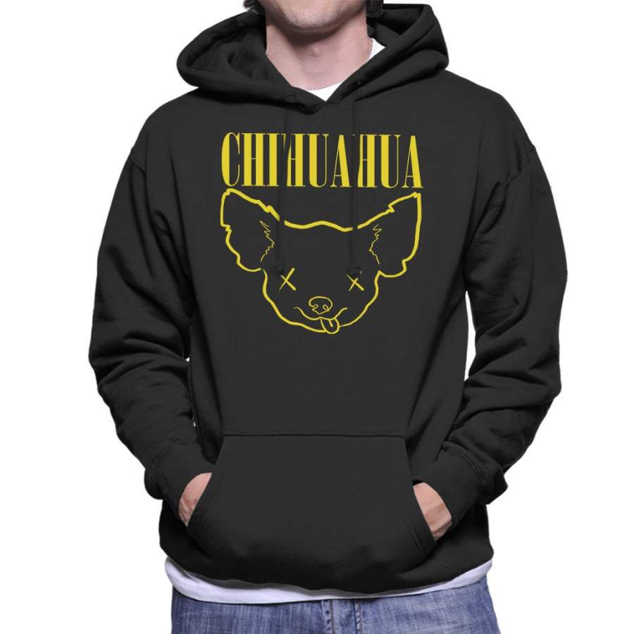 Chihuahua Nirvana Logo Men’s Hooded Sweatshirt