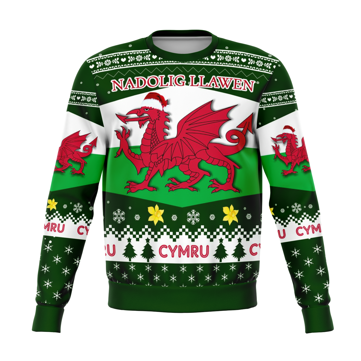 Wales Ugly Christmas Sweater | For Men & Women | Adult | Us5619