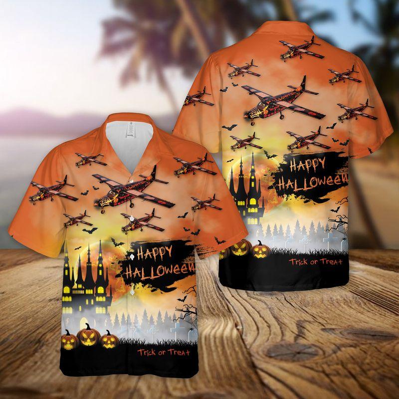 Cessna 208 Halloween Hawaii Shirt For Men Women Adult Ha51893