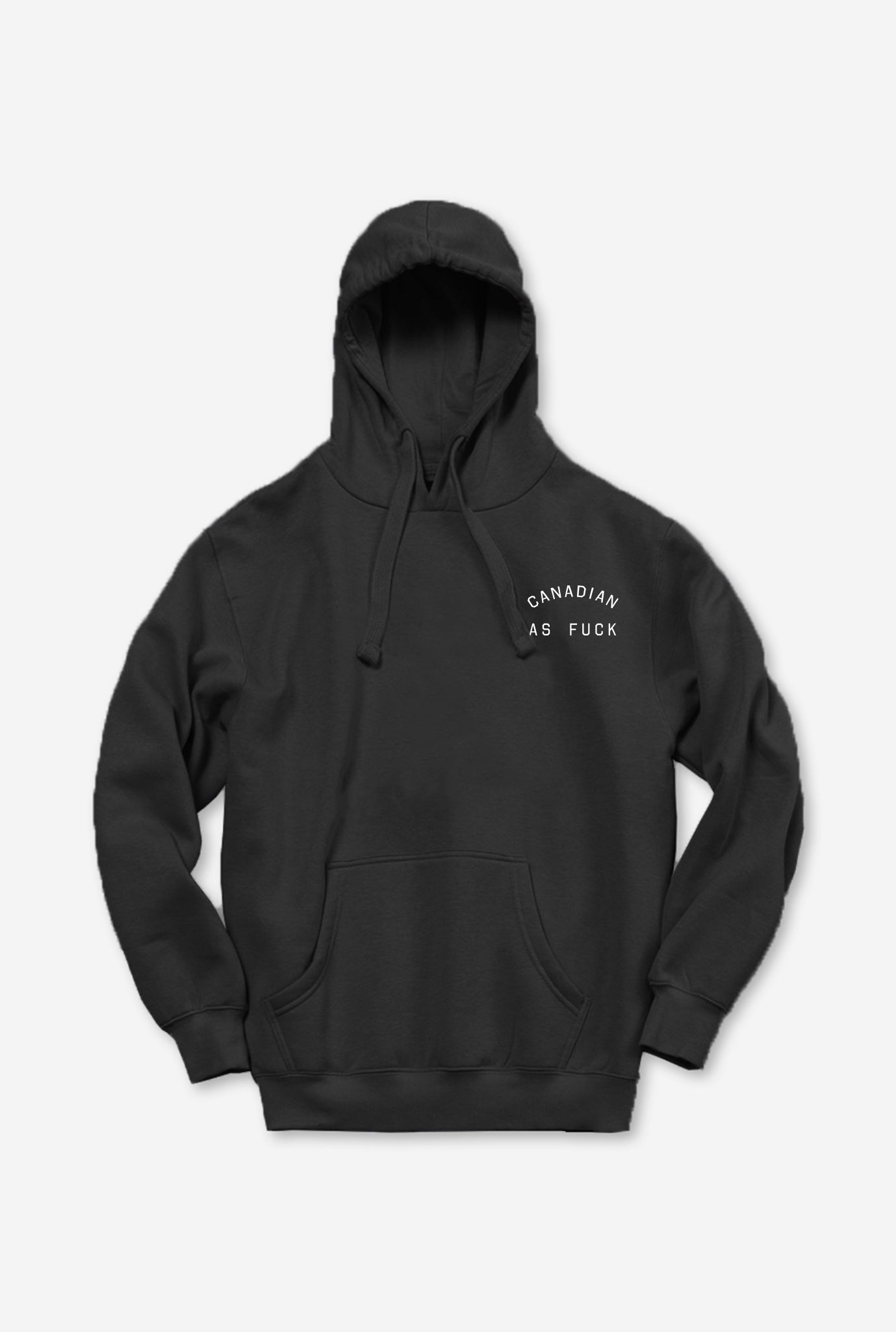 Canadian As Fuck Hoodie – Black