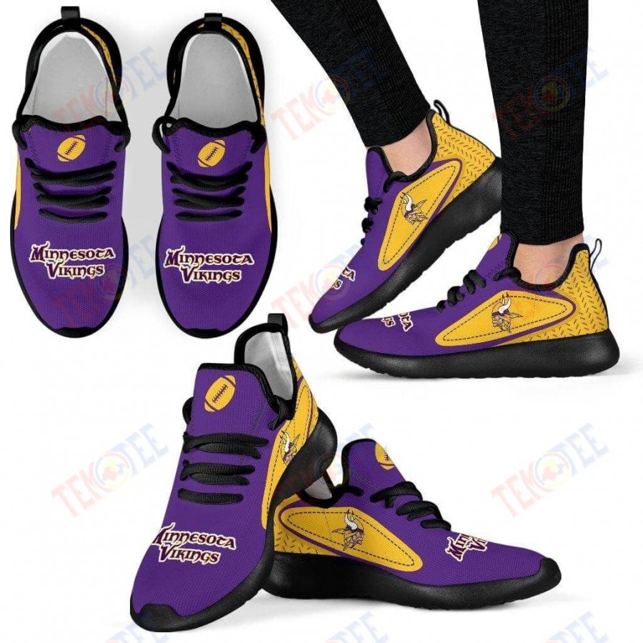 Mens Womens Minnesota Vikings Sneakers Legend React Mesh Knit Sneaker Running Shoes For Men Women TDT626