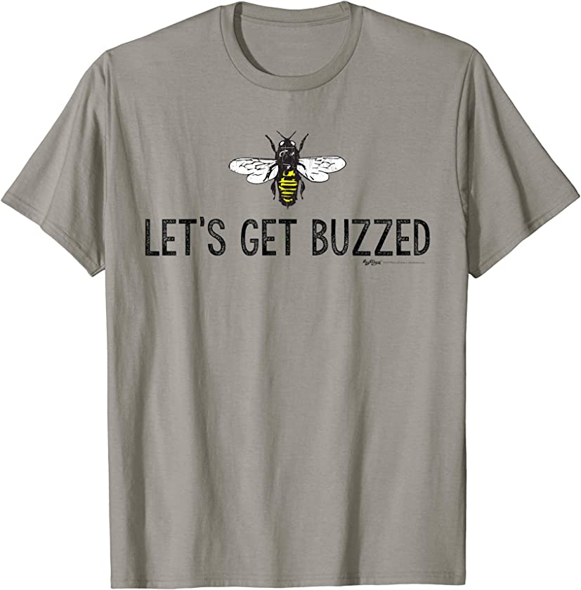 Vintage Honey Bee Let’s Get Buzzed Beekeeping T-Shirt