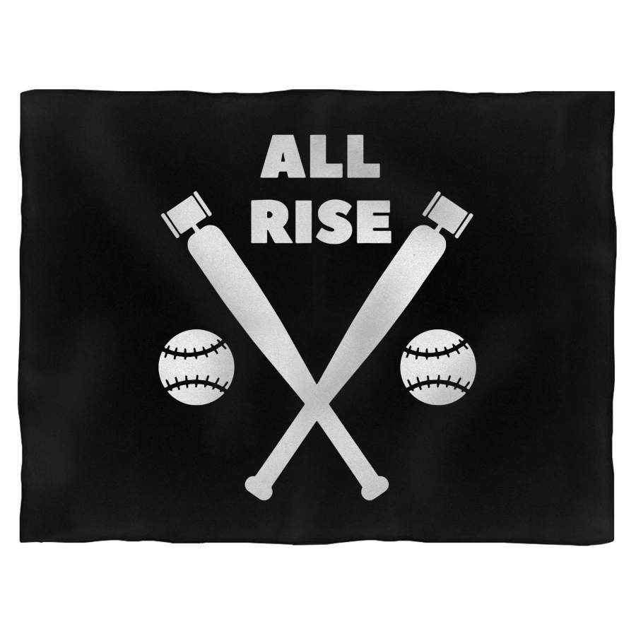 All Rise Baseball Bats Balls Blanket