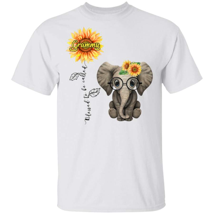 Blessed To Be Called Grammy Hippie Elephant Mothers Day TShirt