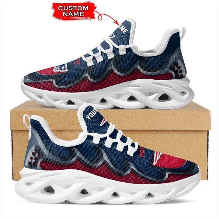 New England Patriots Personalized Yezy Running Sneakers Bg420