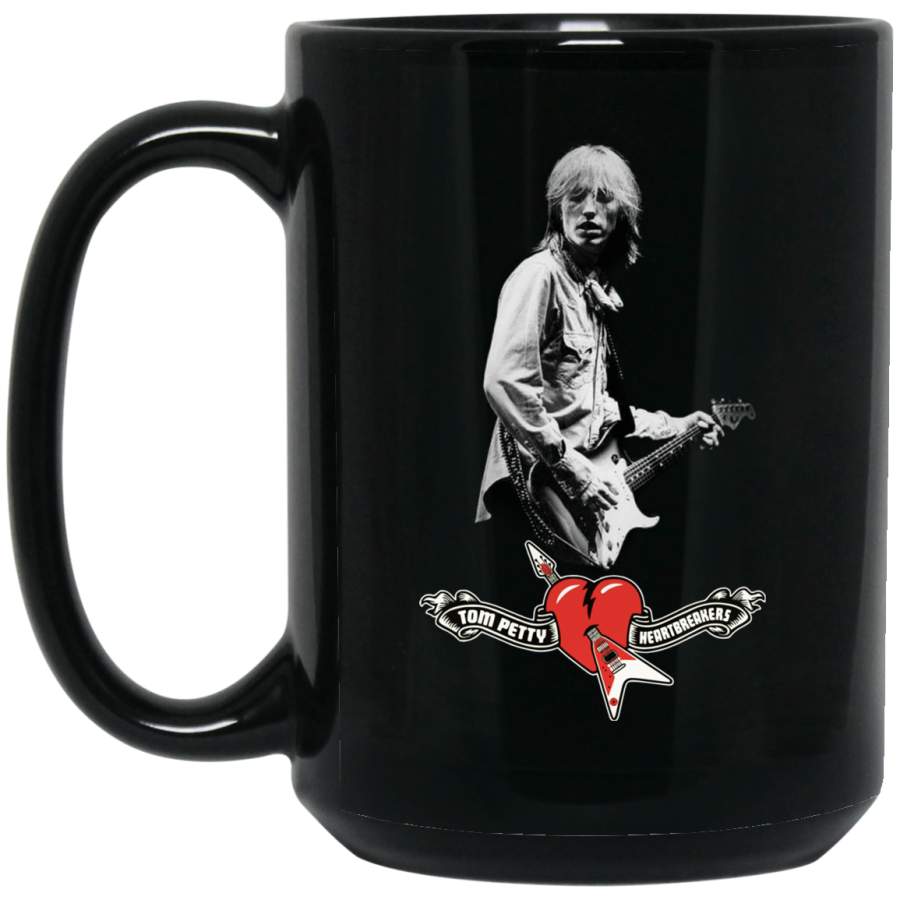 Rip Tom Petty Heartbreakers Black Big Mug