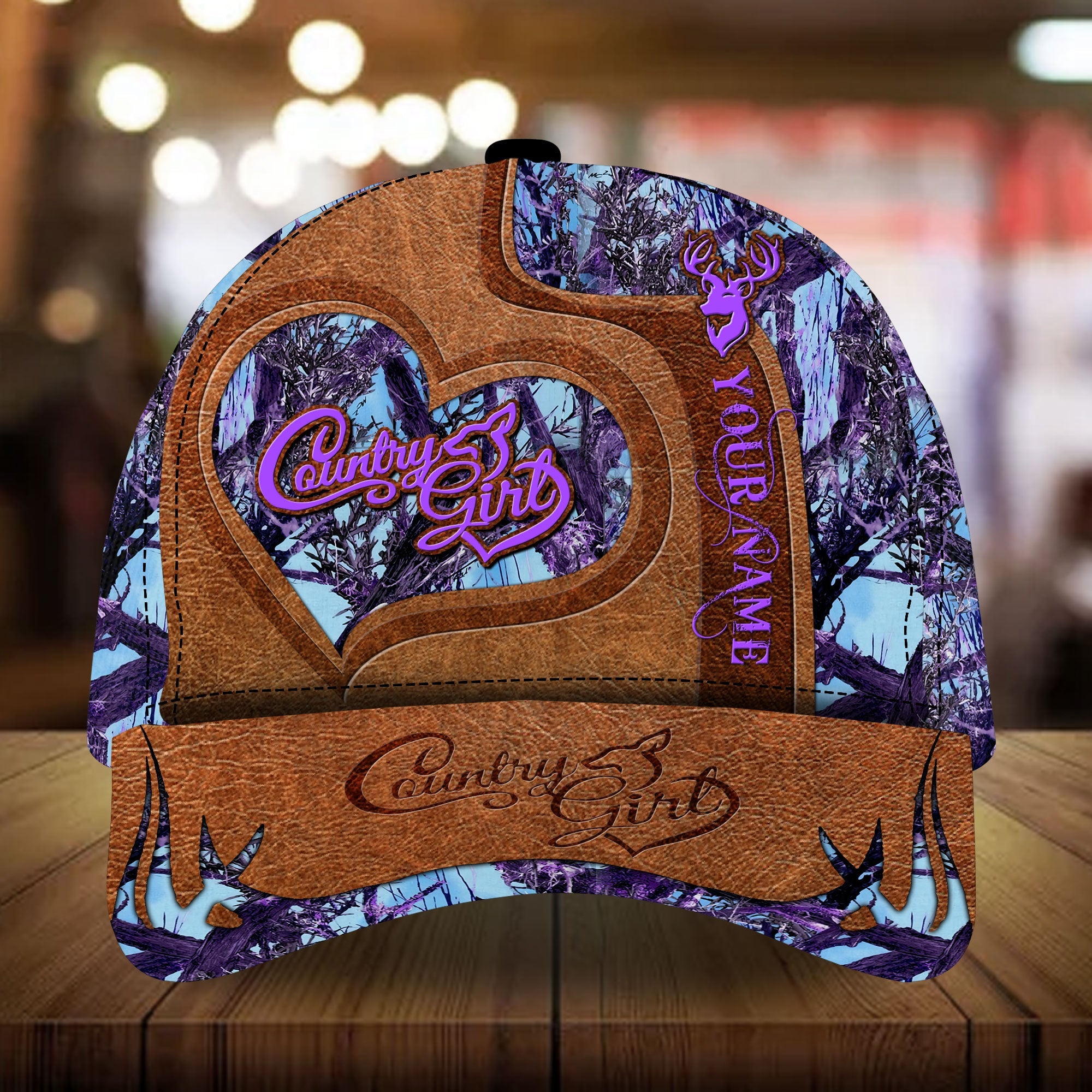 Premium Unique Deer Hunting Girl Hats 3D Printed Multicolored |