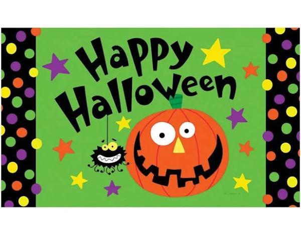 Happy Halloween Colourful Spider Halloween Doormat Indoor And Outdoor Mat Entrance Rug Funny Home Decor Closing Gift Gift For Friend Family Gift Idea