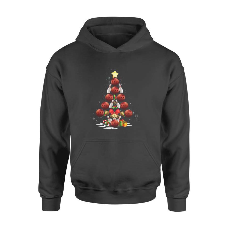 Bowling Christmas Tree Gift Shirt Hoodie
