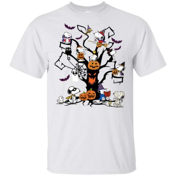 Onlytee - Graphic Tee - Snoopy Halloween Tree T - Shirt Halloween Costume Va08