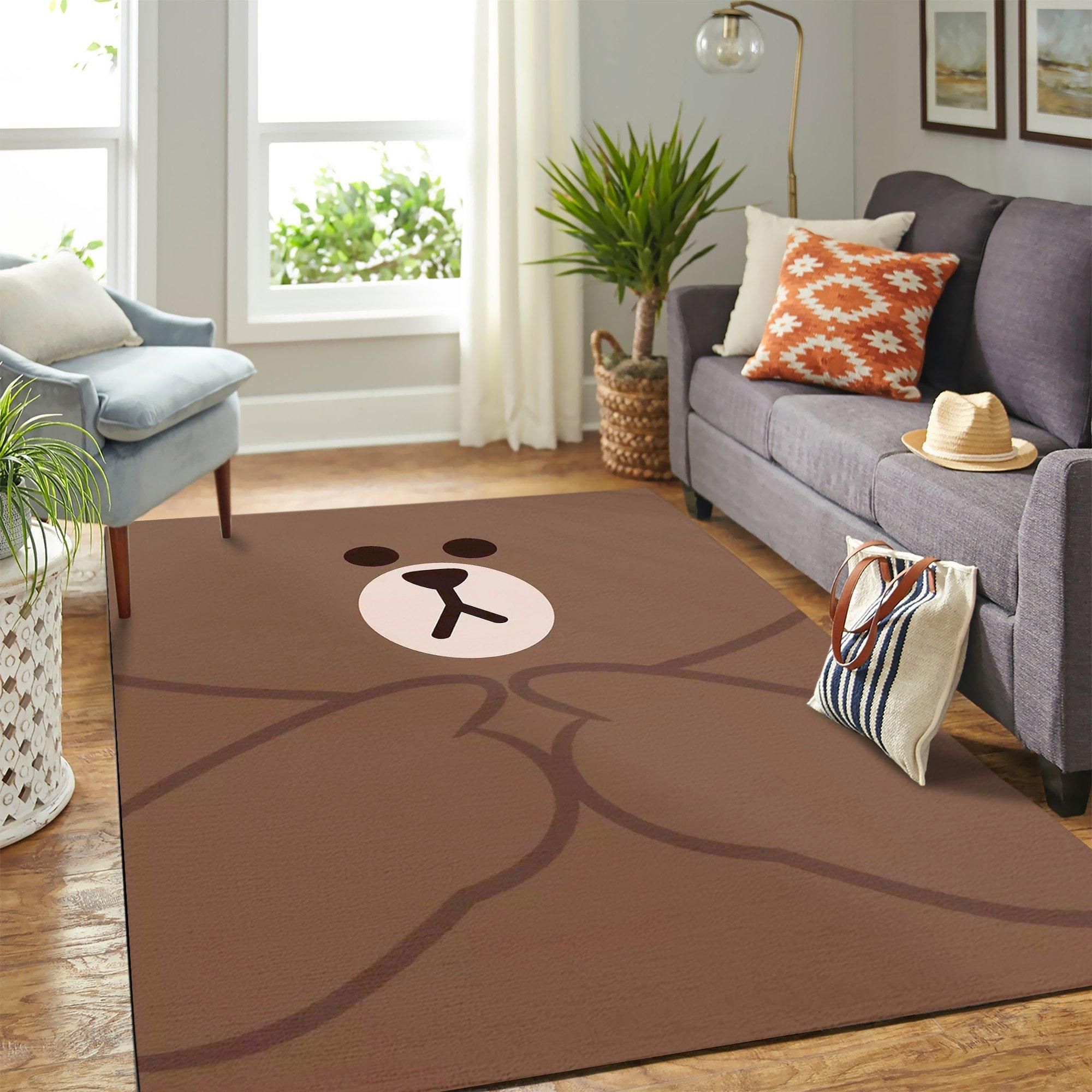 Korean Brown Bear Area Rug Geeky Carpet – home decor – Bedroom Living Room decor