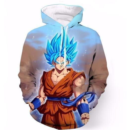 3D Printed Hoodie Anime Dragon Ball Z