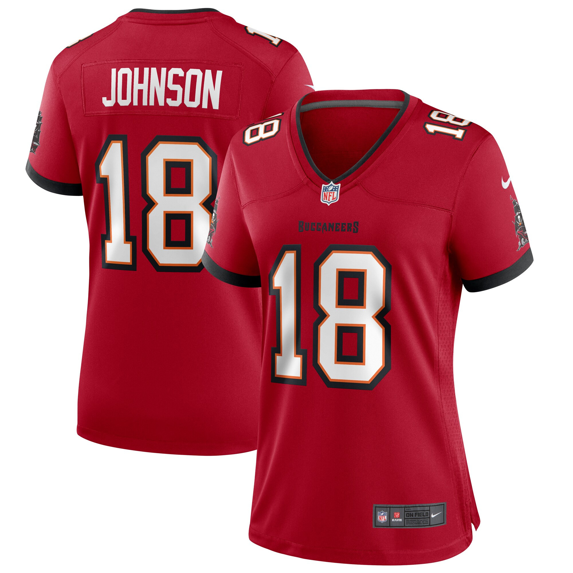 Tyler Johnson Tampa Bay Buccaneers Womens Player Game Jersey – Red NFL