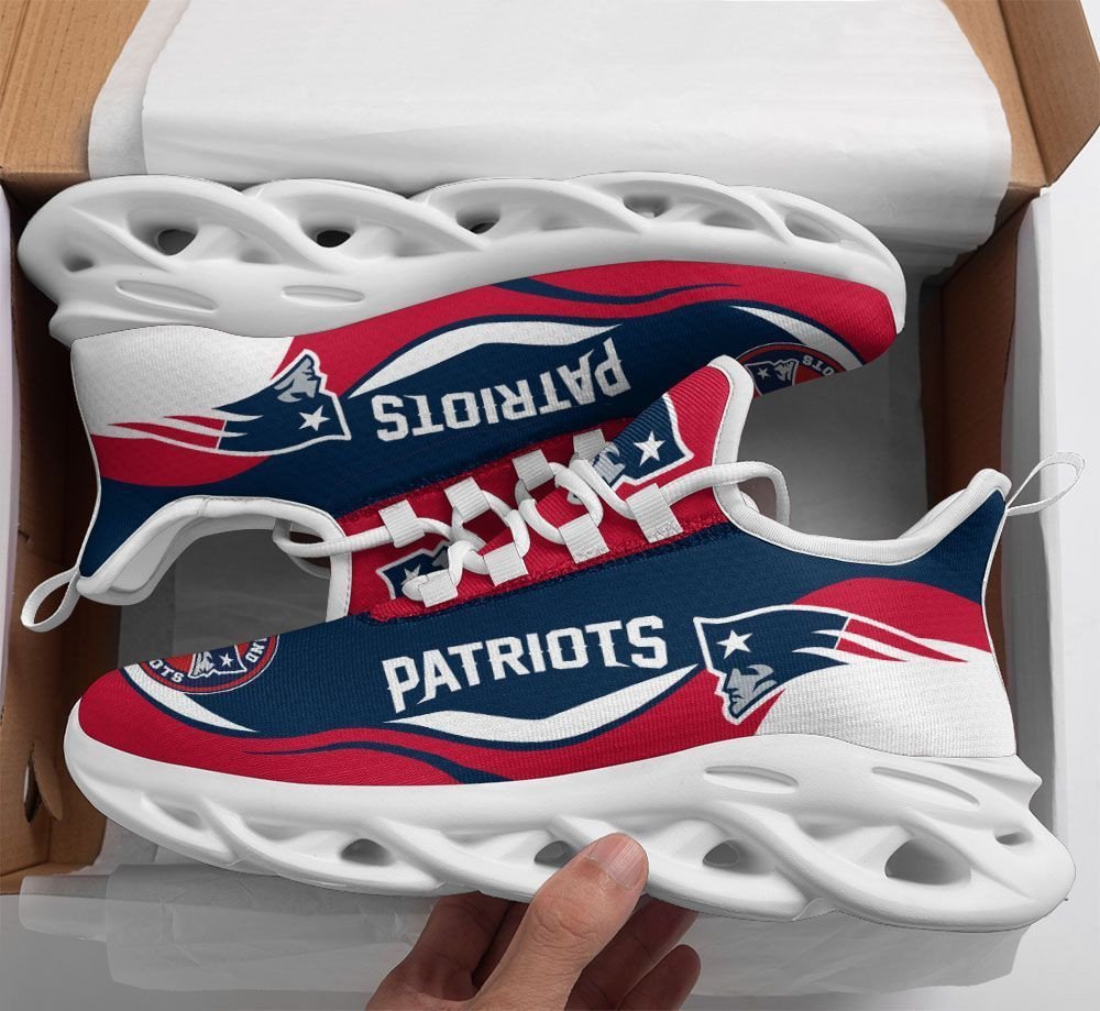 New England Patriots Yezy Running Sneakers Art 1882