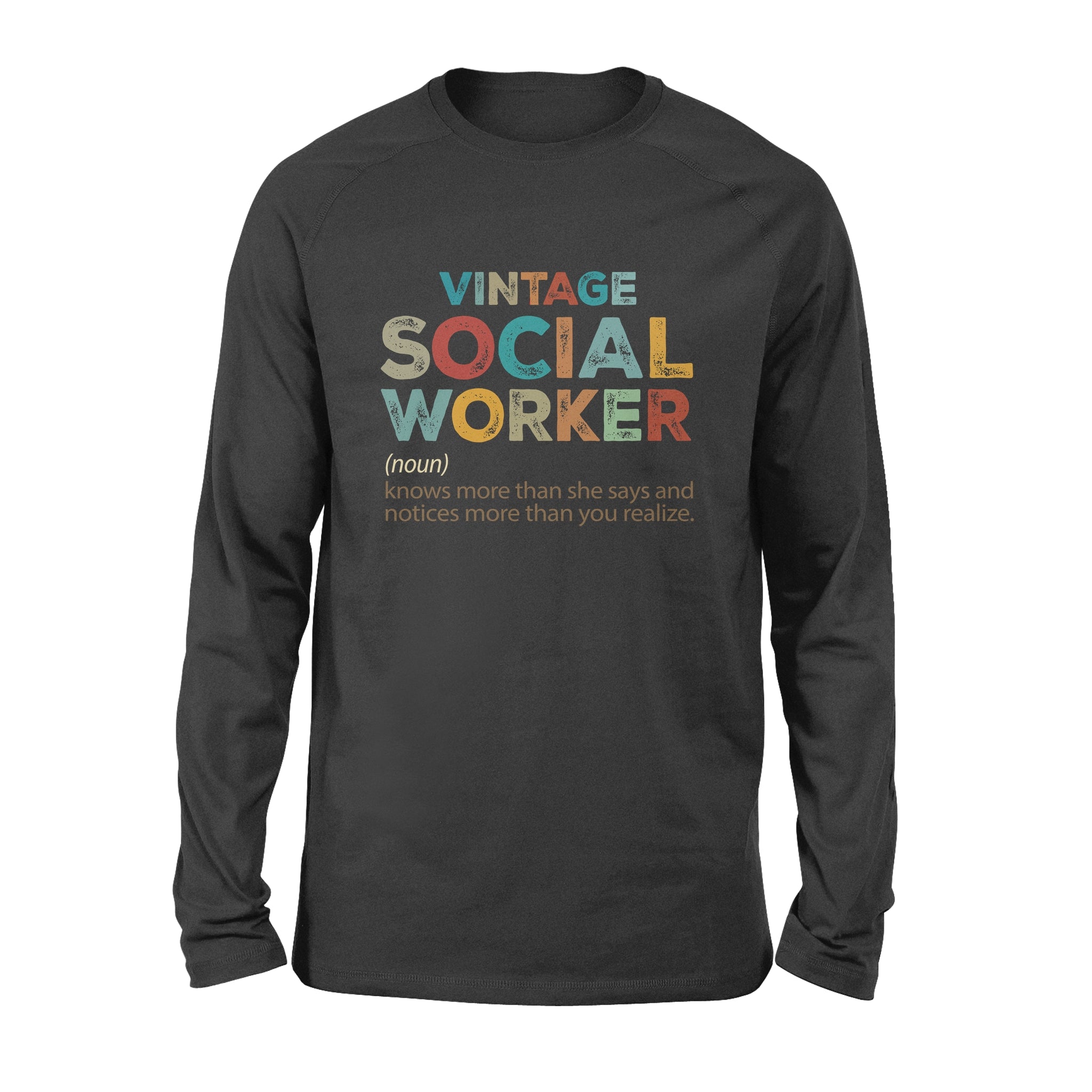 Vintage Social Worker Definition – Standard Long Sleeve