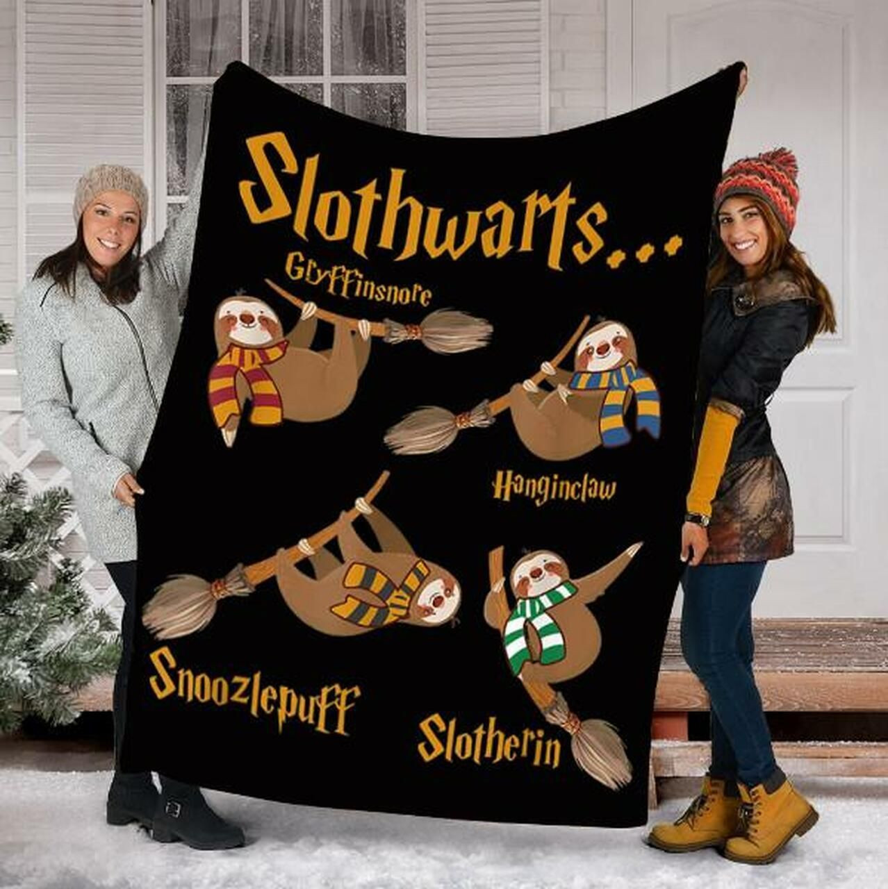 Sloth Custom Blanket Harry Slothwarts Blanket