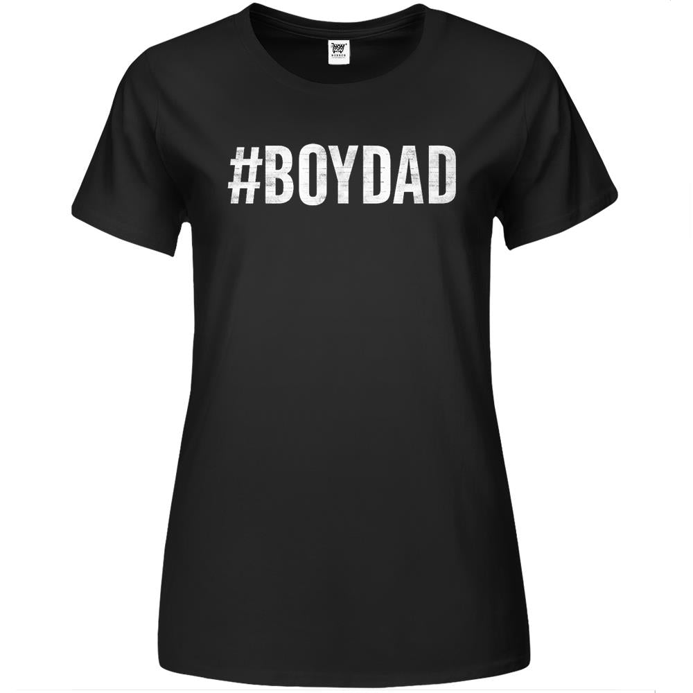 Hashtag Boy Dad Gift For Dad’S With Sons Family Gift Premium Womens T Shirts