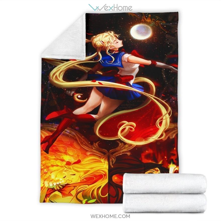 Sailor Moon Transformations Premium Blanket