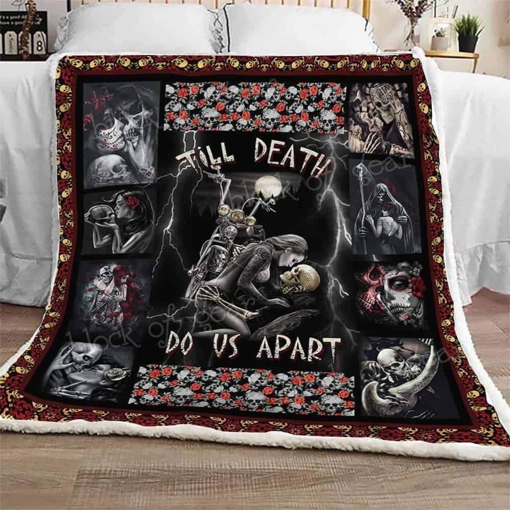 Till Death Do Us Part – Skull Sofa Throw Blanket