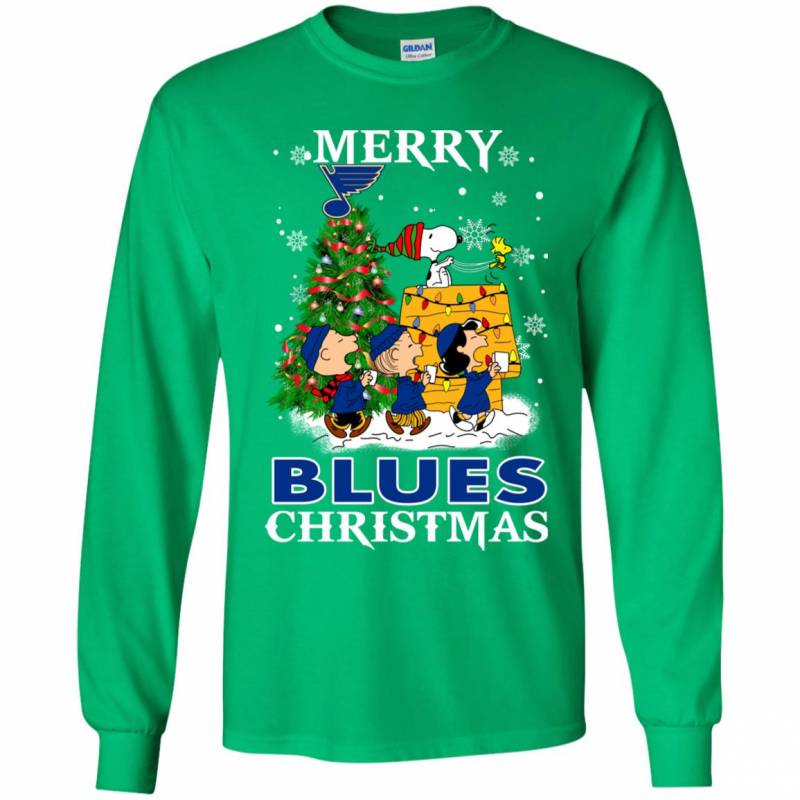 Merry St. Louis Blues Christmas Snoopy Ugly Sweater Style Shirts