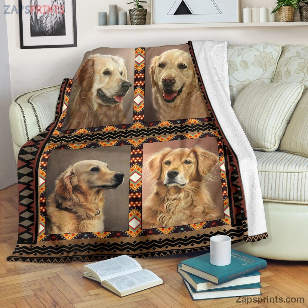 Golden Retriever Cute Dogs Blanket – Cool Gift Ideas