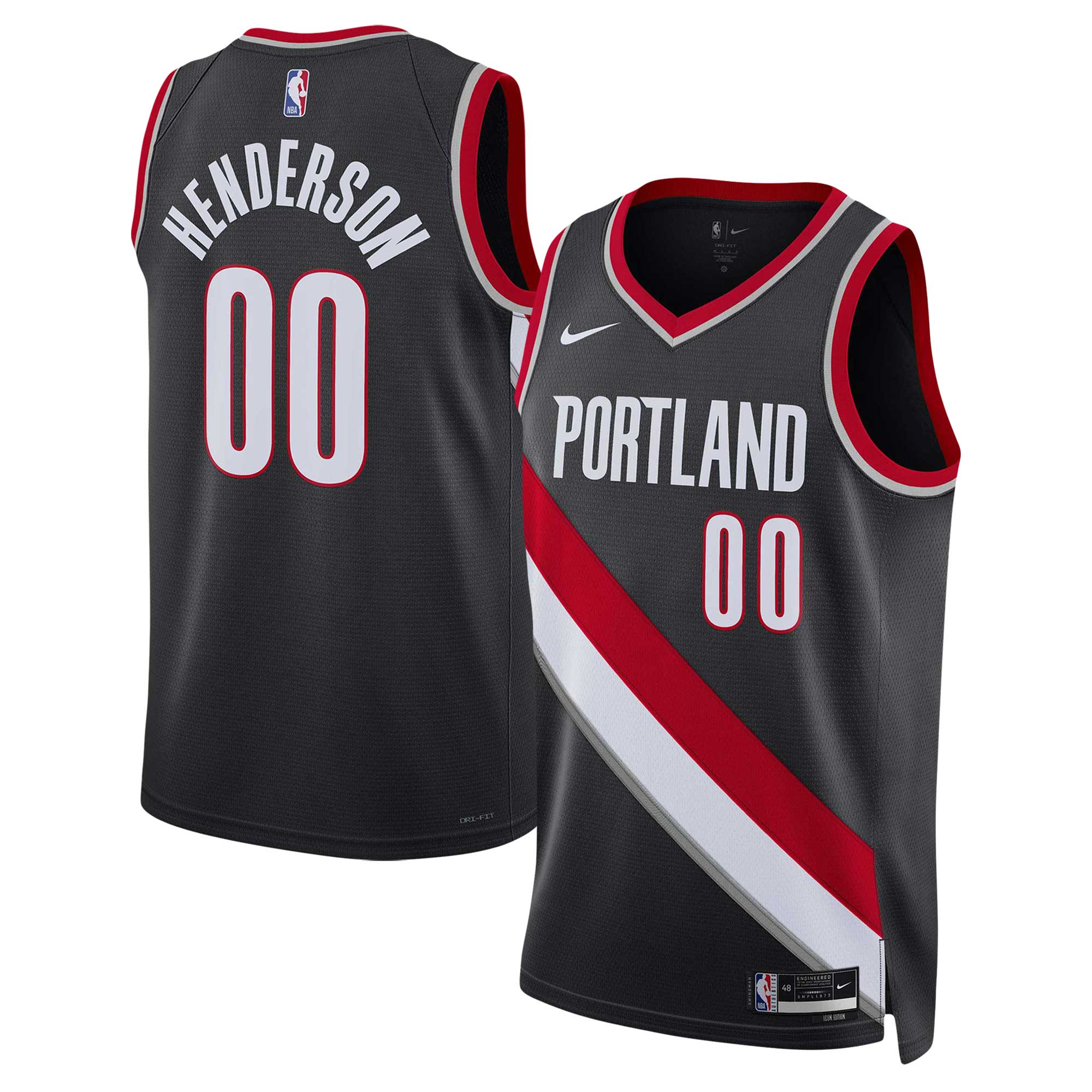 Scoot Henderson Portland Trail Blazers Unisex 2023 NBA Draft Swingman Jersey – Icon Edition – Black