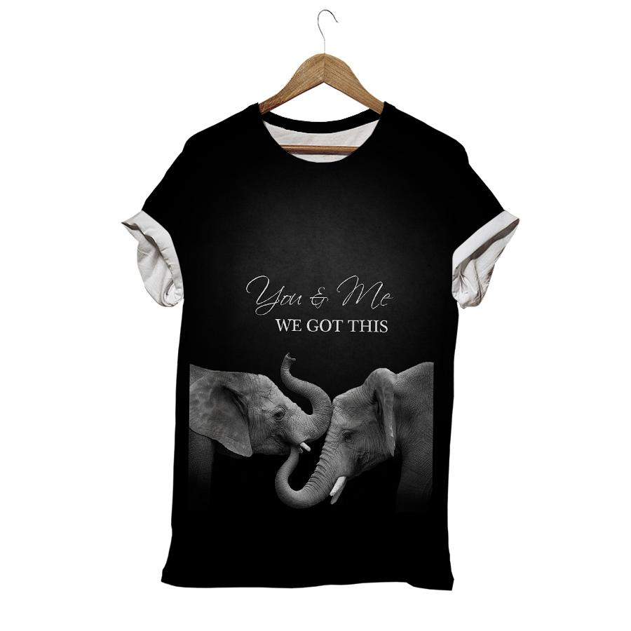 You And Me Got Love Elephant T-shirt