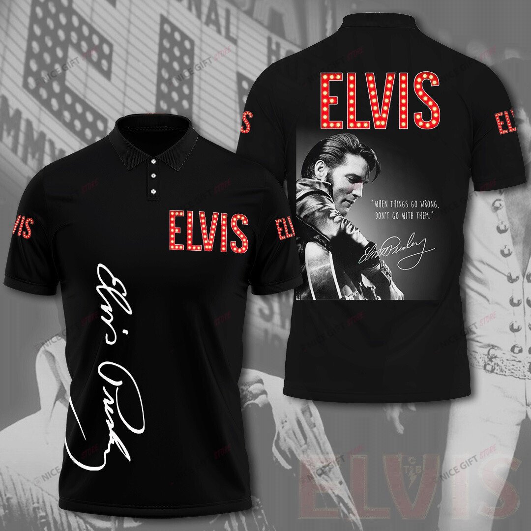 Elvis Presley Polo Shirt 3D 3Ps-N1R9