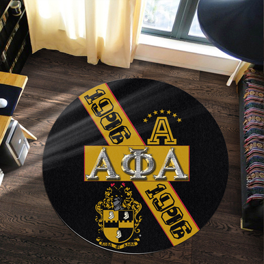 Alpha Phi Alpha Round Rug – Fraternity Blood In My Dna Round Rug