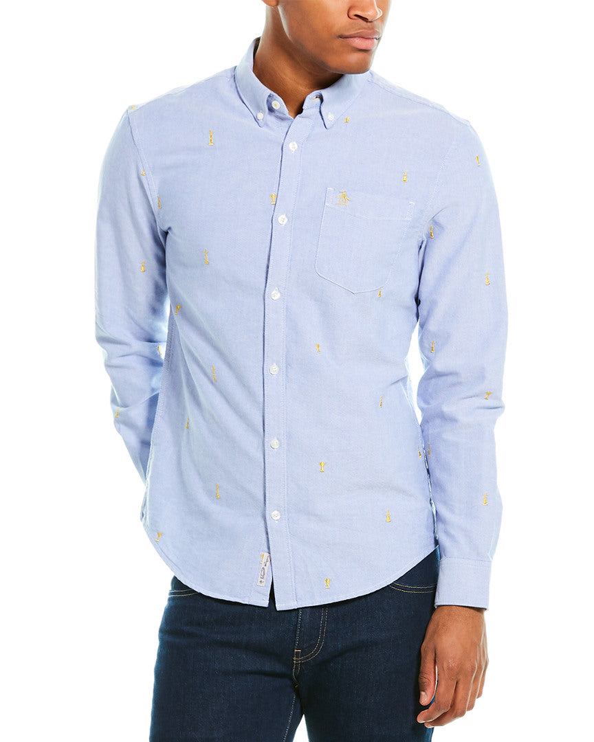 Original Penguin Embroidered Woven Shirt