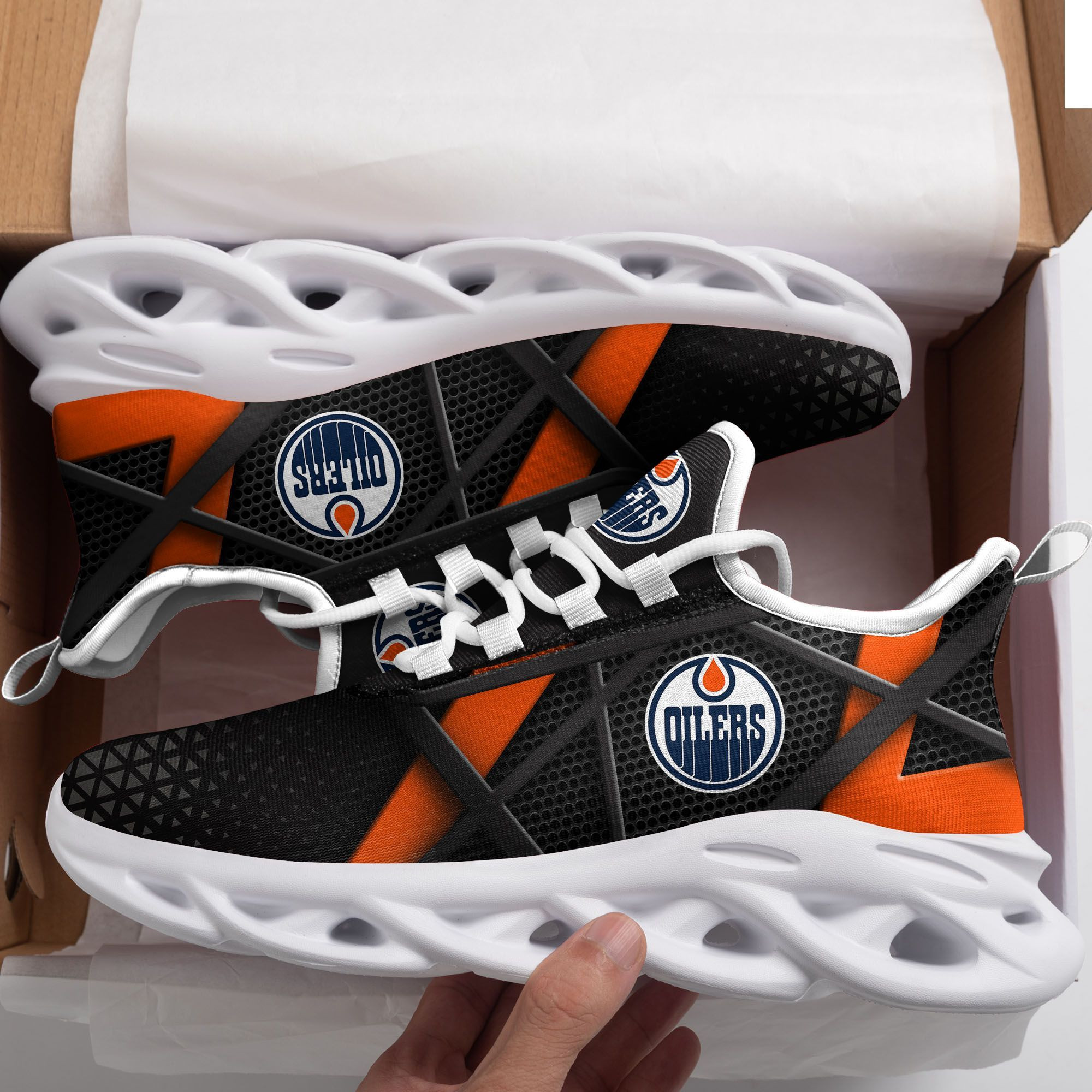 Edmonton Oilers Max Soul Sneakers Running Sports Shoes For Men Women