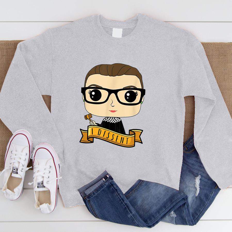 Cute RBG Ruth Bader Ginsburg I Dissent Feminist  Sweatshirt