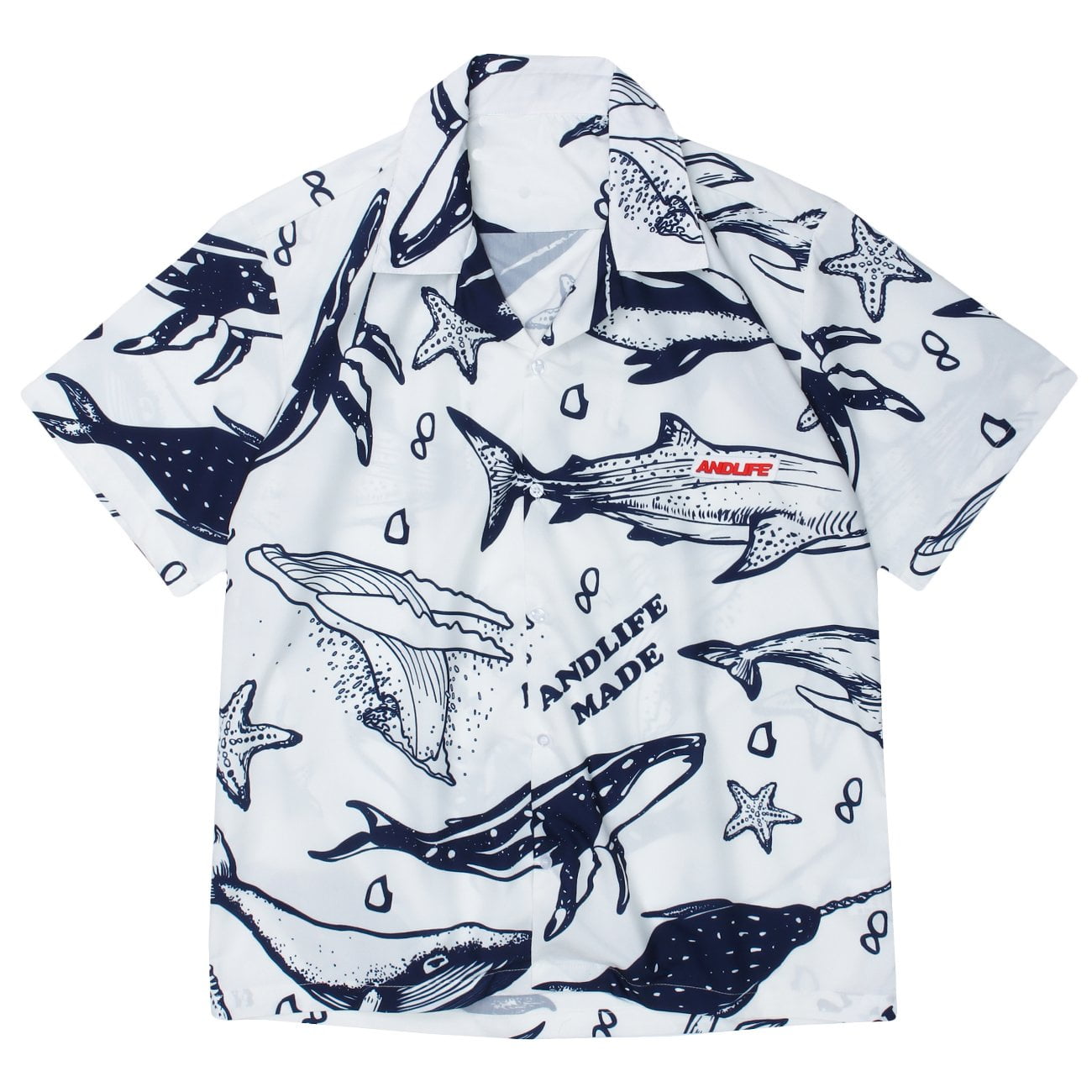 Underwater Whale Print Shirt