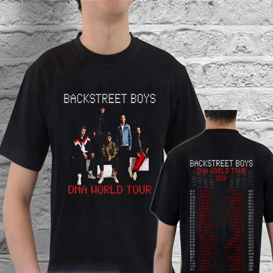 Backstreet Boys T Shirt DNA World Tour 2020 T-Shirt Size M-3XL Men