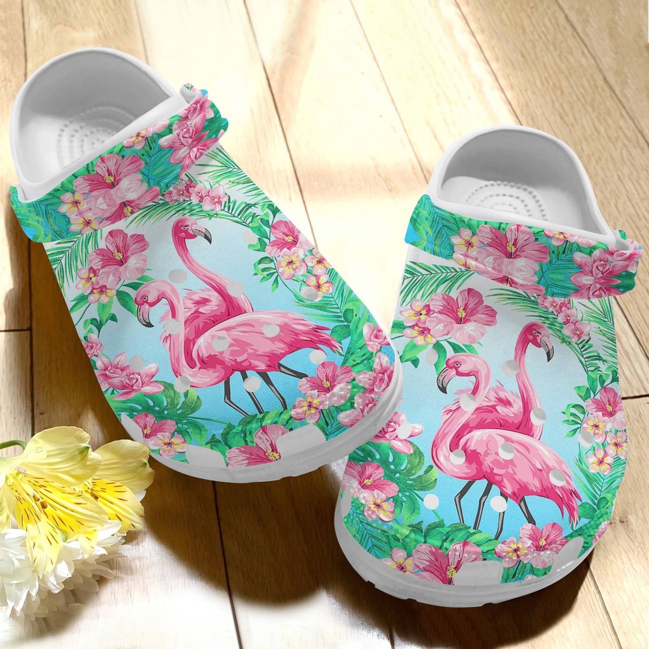 Beach Personalized Clog, Custom Name, Text Flamingo Collection, Fashion Style For Women, Men, Kid, Print 3D