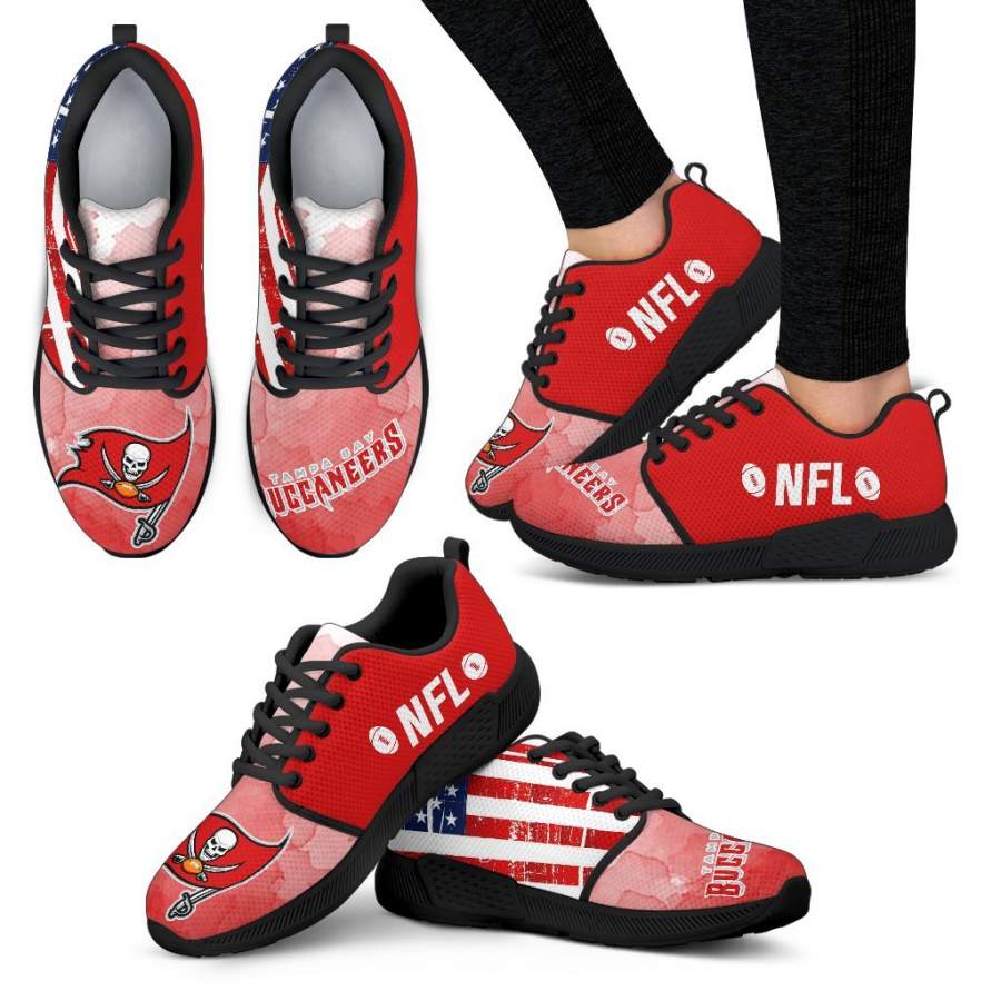 Simple Fashion Tampa Bay Buccaneers Shoes Athletic Sneakers - Onlyshirt Fashion