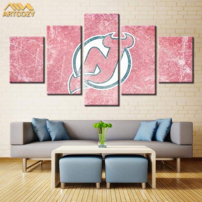 New Jersey Devils Wall Art Painting Canvas Poster Decor 9231